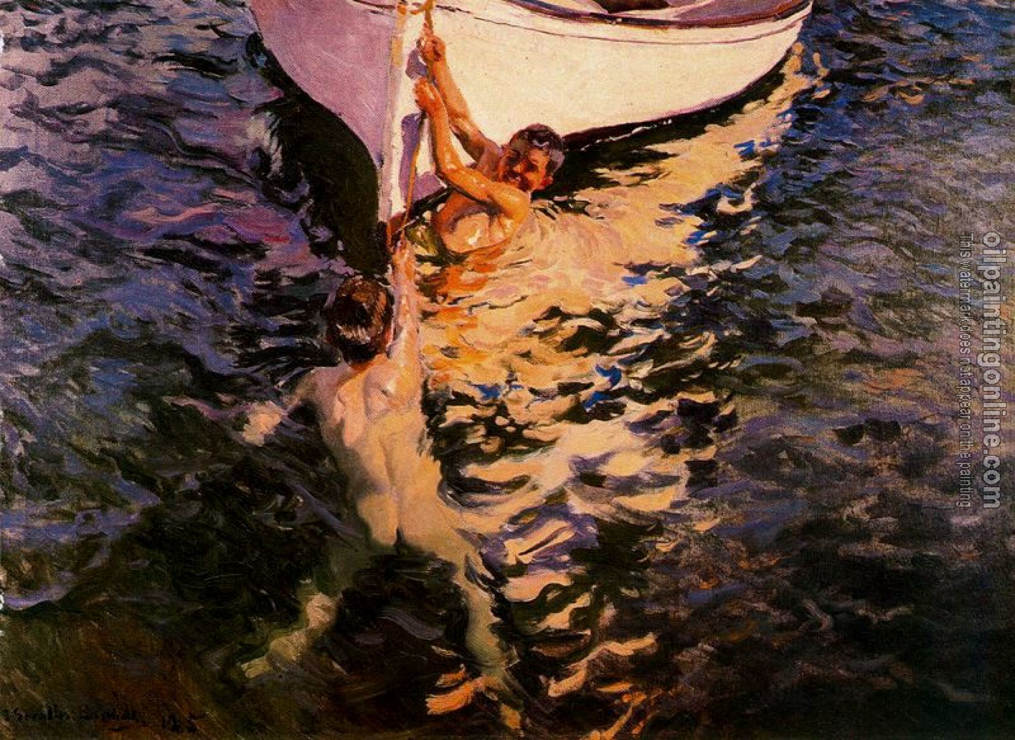 Joaquin Sorolla y Bastida - El bote blanco (The White Boat)